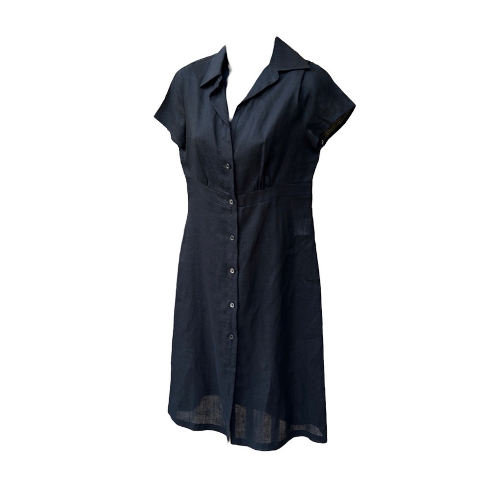 BOSS black linen dress, size 6, VGC